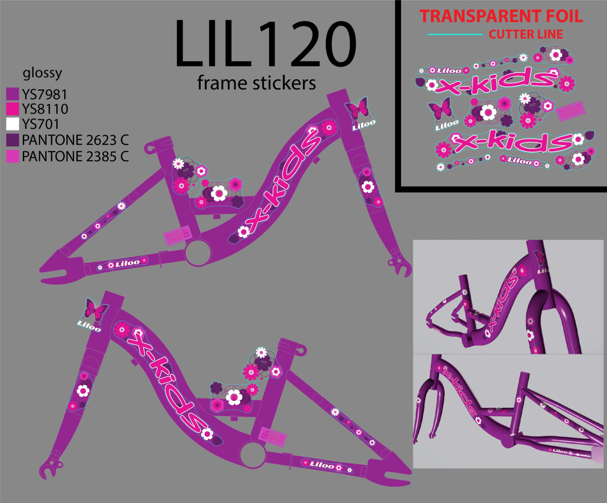 LIL120 F.RAM CASSINI ZA LILOO X-KIDS 12 LJUBICASTI 2020 @@